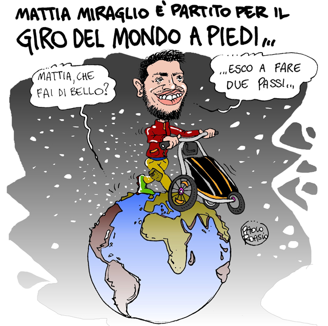 Mattia Miraglio parte per il giro del mondo a piedi