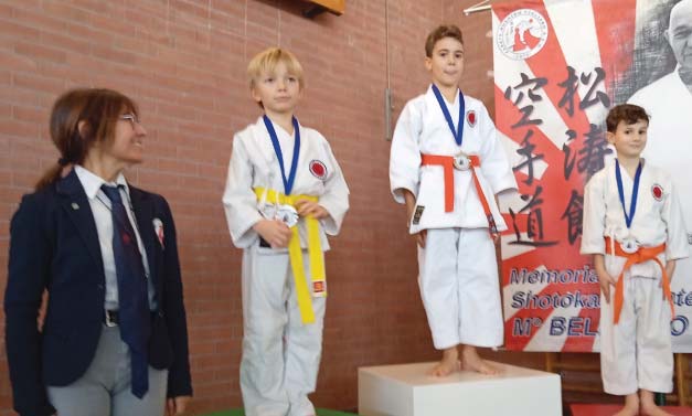 Giovanissimi karatechi sul podio