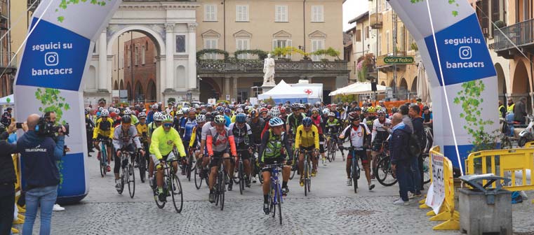 Una invasione di ciclisti