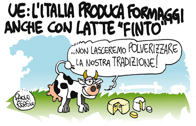 UE: l'Italia produca formaggi anche con latte 
