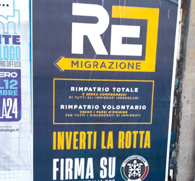 Diciamo no alla propaganda razzista