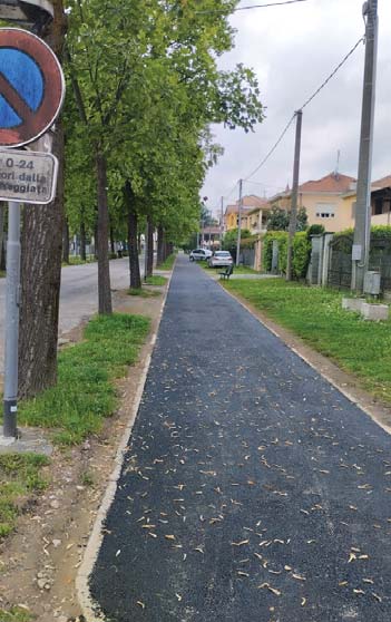 Sistemati i marciapiedi verso la stazione