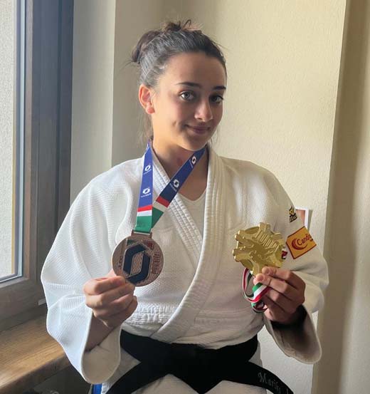 Una giovane promessa del judo italiano