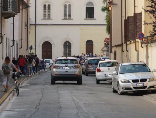 Verso il senso unico in via Danna