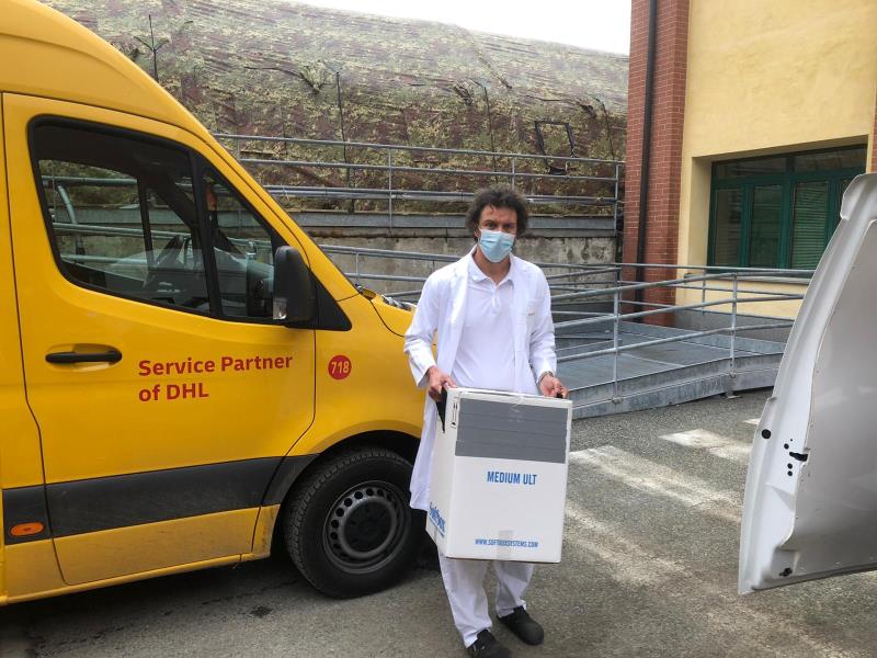 Consegnati i vaccini all'ospedale di Savigliano [FOTOGALLERY]