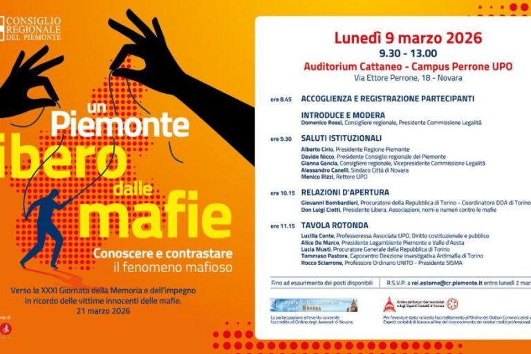 Un Piemonte libero dalle mafie