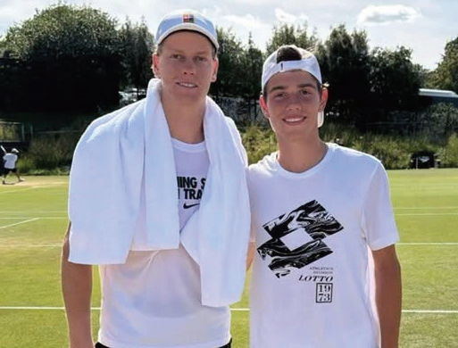Con Sinner a Wimbledon