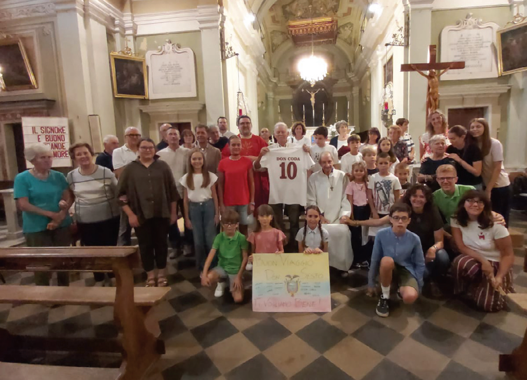 Il saluto della comunità a don Sesto